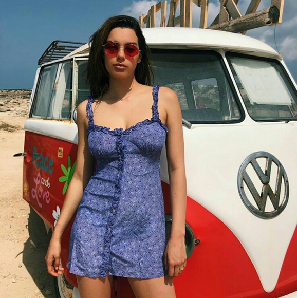 Boutique Dresses & Skirts - Lavender floral silk slip dress